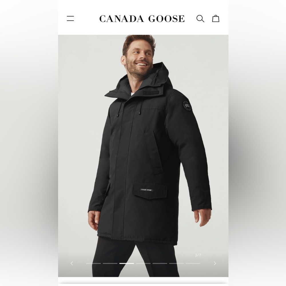 Canada Goose Langford Parka Black Label. mens large. Very lightly worn.